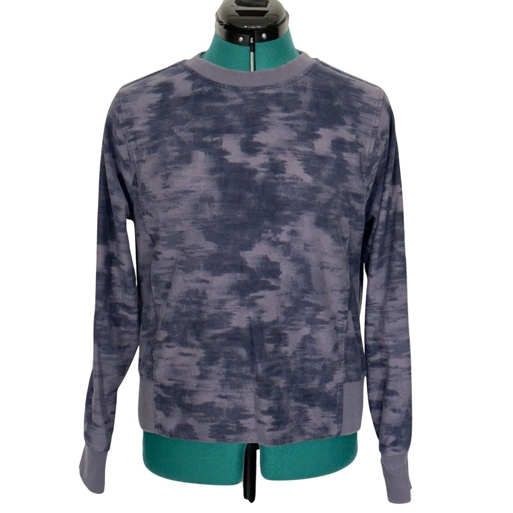 Athleta Farallon Printed Crewneck Sweatshirt Womens Small 657653
